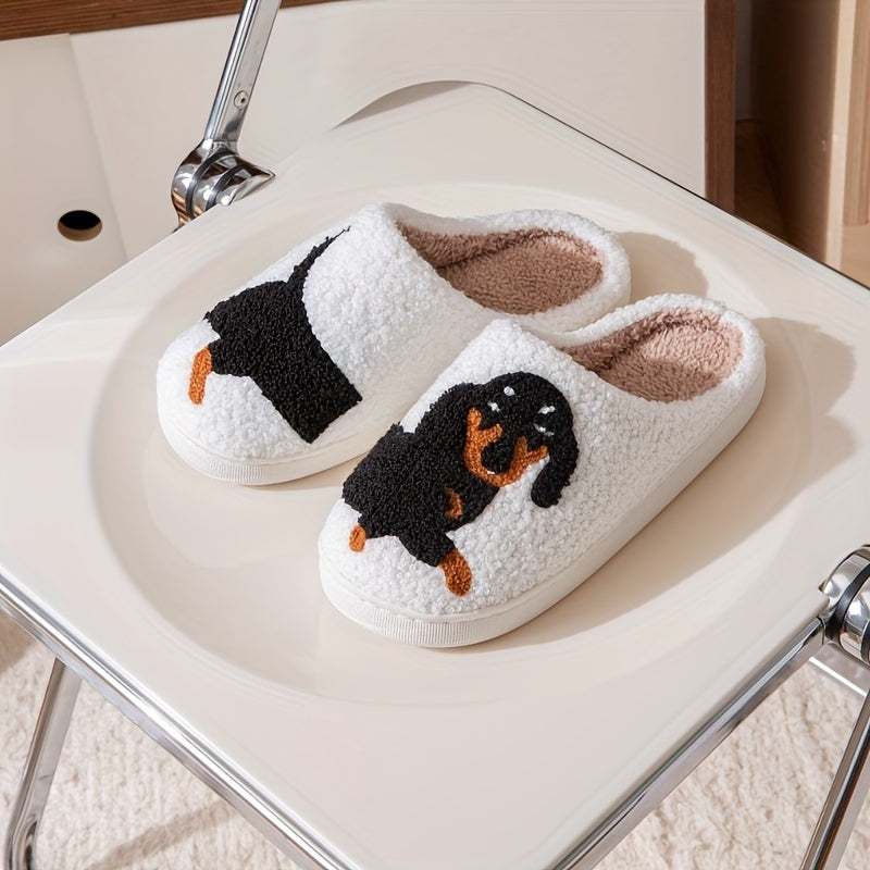 Dachshund Print Slippers - Funny and Cute Comfy Slippers