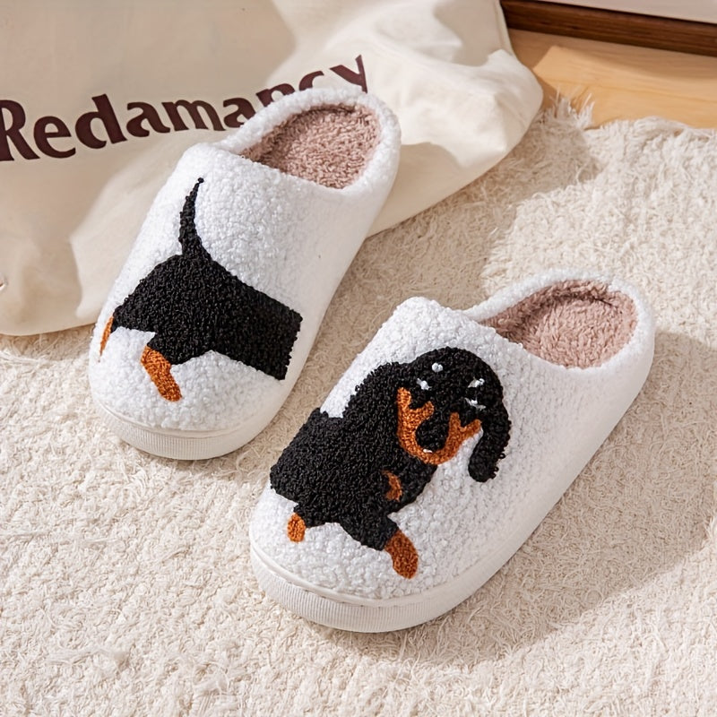 Dachshund Print Slippers - Funny and Cute Comfy Slippers